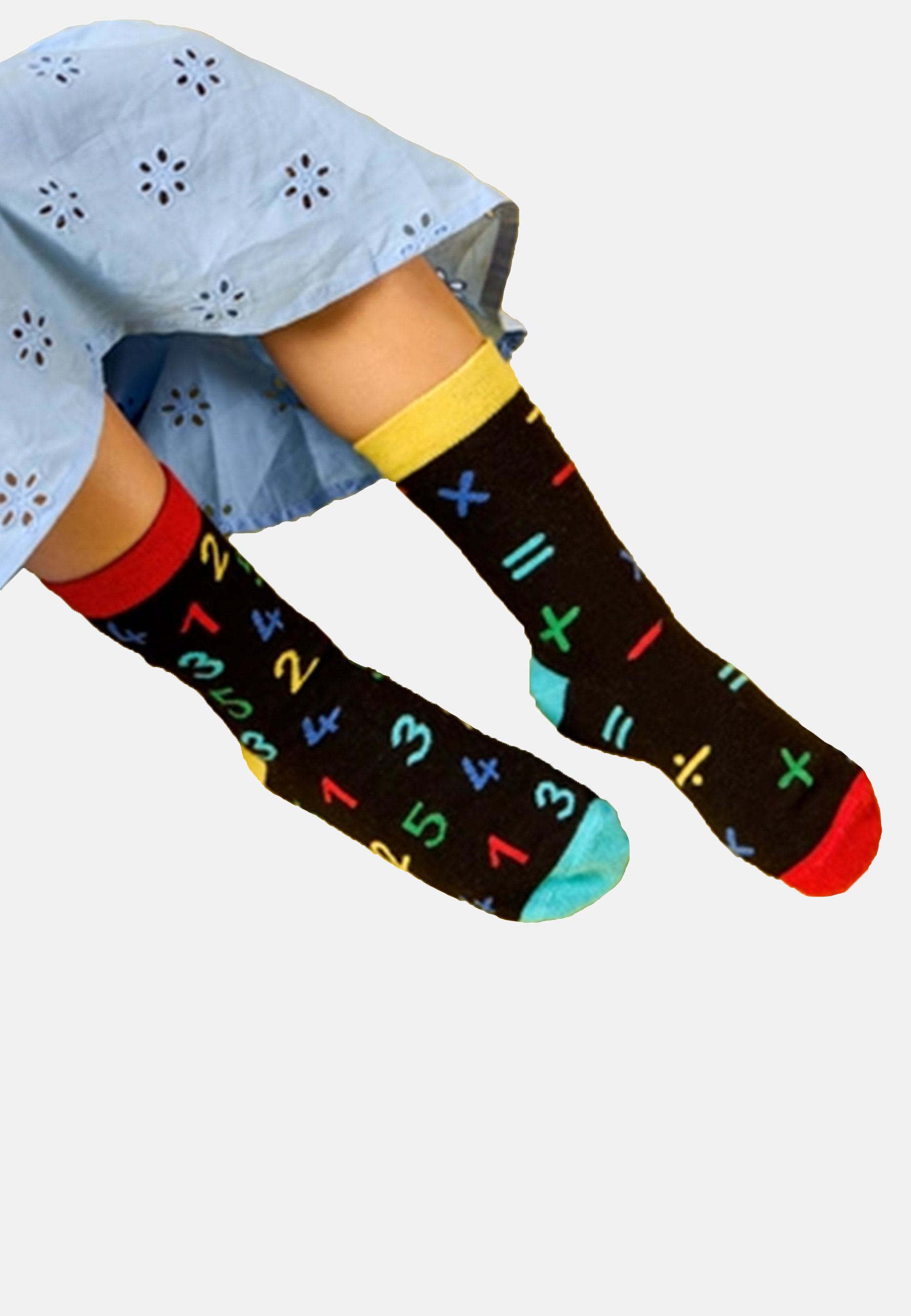 Socken mit 2 unterschiedlichen motiven Clearance